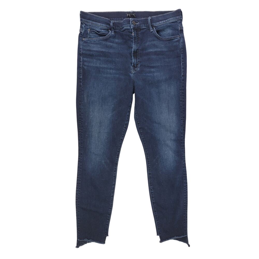 MOTHER The Stunner Zip Two Step Fray High Rise Skinny Jeans Women's Sz 31
